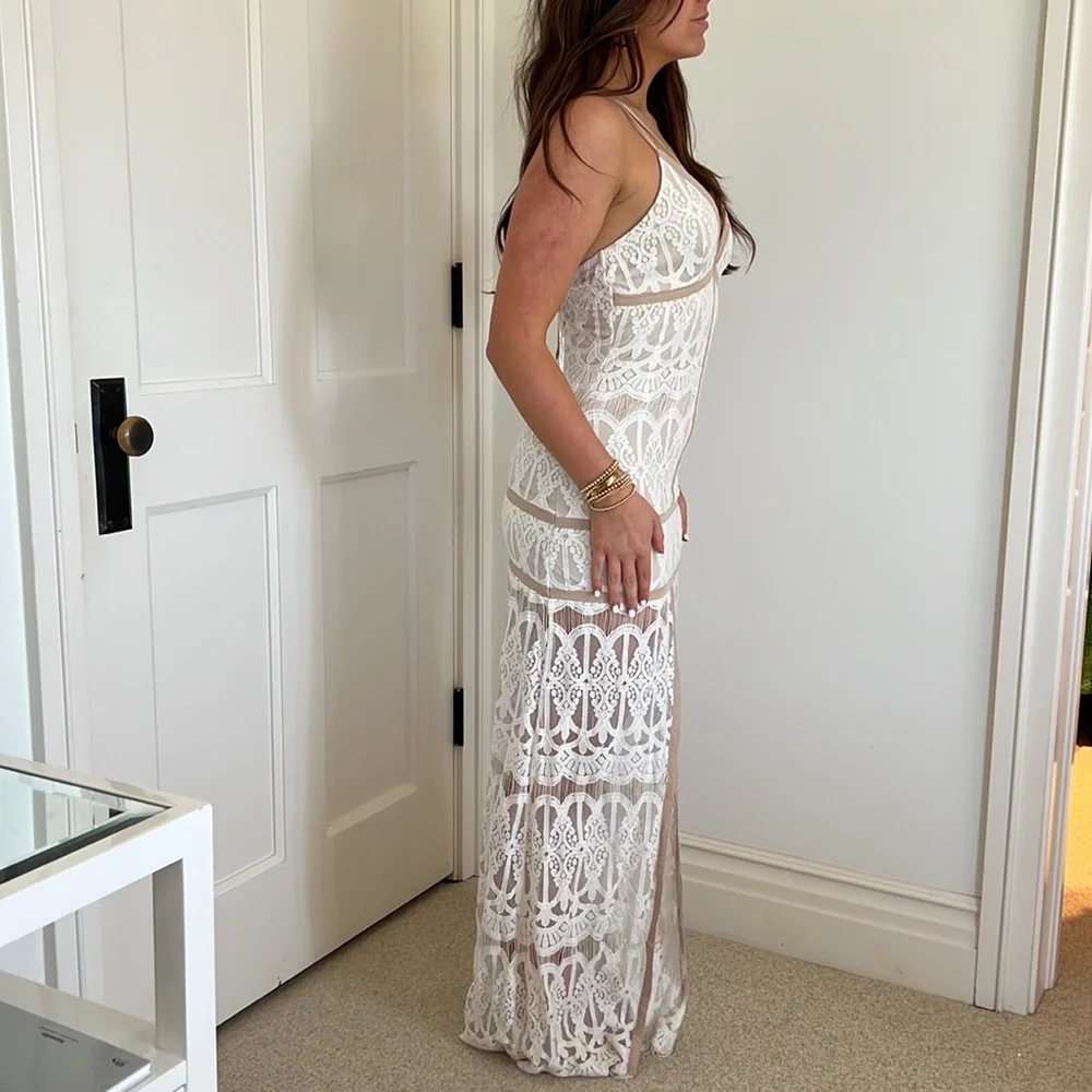 White Lace Dress - Picture 2 of 3